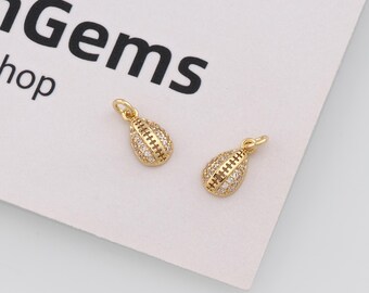 18k Gold Filled Shell Pendant,Ocean Charm,DIY Jewelry Accessories