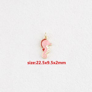 18k Gold Filled Seahorse Pendant,Ocean Charm,DIY Jewelry Accessories