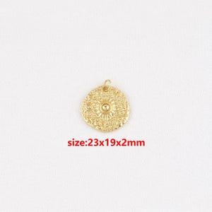 18k Gold Filled Daisy Pendant,Daisy Charm,DIY Jewelry Accessories