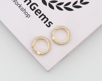 18 kt gold filled ronde karabijnsluiting,gouden veersluiting,drukpoortsluiting,doe-het-zelf sieradenaccessoires