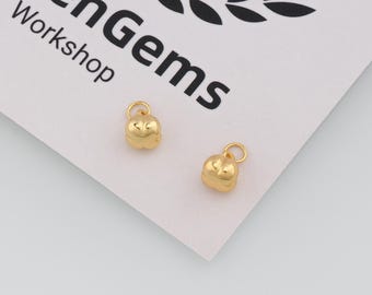 Colgante de calabaza chapado en oro de 24 quilates, dije de calabaza, accesorios de joyería DIY