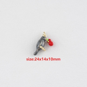 18k Gold Filled Bird Pendant,Bird Necklace,DIY Jewelry Accessories