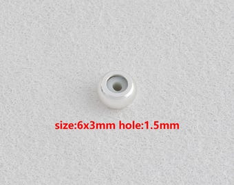 Zilveren schuifkralen, schuifkralen met siliconen, DIY-sieradenaccessoires