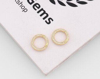 18 kt gold filled ronde karabijnsluiting,gouden veersluiting,drukpoortsluiting,doe-het-zelf sieradenaccessoires