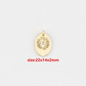 18k Gold Filled Löwenzahn-Anhänger, Löwenzahn-Halskette, DIY Schmuckzubehör