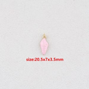 18k Gold Filled Conch Pendant,Ocean Necklace,Enamel Charm,DIY Jewelry Accessories