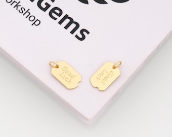 18k Gold Filled Good Luck Pendant,Good Luck Charm,DIY Jewelry Accessories