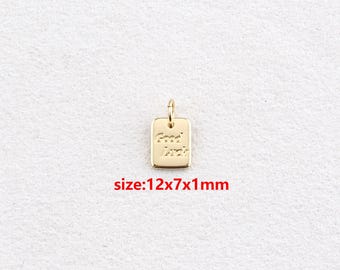 18k Gold Filled Good Luck Pendant,Good Luck Charm,DIY Jewelry Accessories
