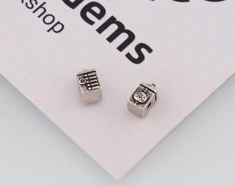 Cuentas de gato de plata antigua, cuentas espaciadoras de gato, accesorios de joyería DIY