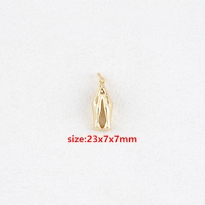18k Gold Filled Hand Pendant,Hand Charm,DIY Jewelry Accessories