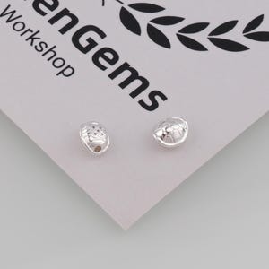 Perline di tartaruga in argento, perline di guscio di tartaruga, accessori per gioielli fai da te