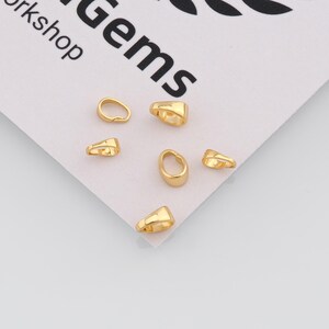 20Pcs 24K Gold Filled Snap Clasp,Melon Seed Clasp Lock,DIY Jewelry Accessories