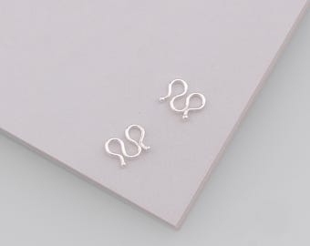 10pcs Silver M Clasp Connectors,S Clasp Lock,DIY Jewelry Accessories
