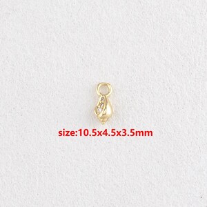 18k Gold Filled Conch Shell  Pendant,Ocean Charm,DIY Jewelry Accessories