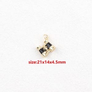 18k Gold Filled Telescope Pendant,Enamel Charm,DIY Jewelry Accessories