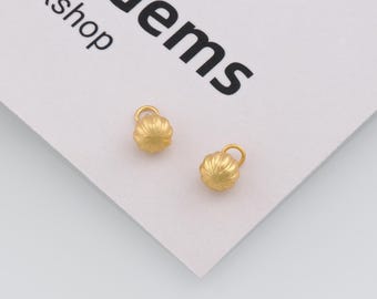 Colgante de calabaza bañado en oro de 24 quilates, dije de calabaza, accesorios de joyería DIY