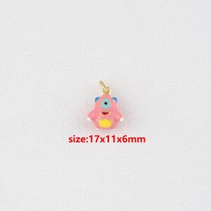 18k Gold Filled Cartoon Pendant, Charm,DIY Jewelry Accessories