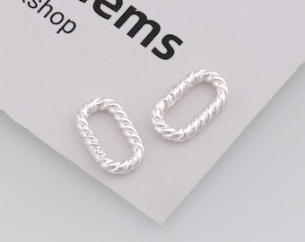 Silver Oval Carabiner Clasp,Spring Clasp Lock,DIY Jewelry Accessories
