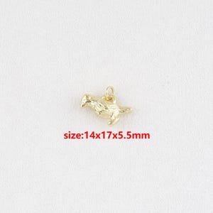 18k Gold Filled Bird Pendant,Bird Necklace,DIY Jewelry Accessories