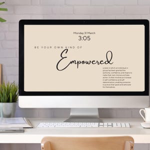 iPad Wallpaper with Wellness Quote Desktop Screensaver For Office Decor Desktop Positivity iPad Screensaver Uplifting Word For Teacher