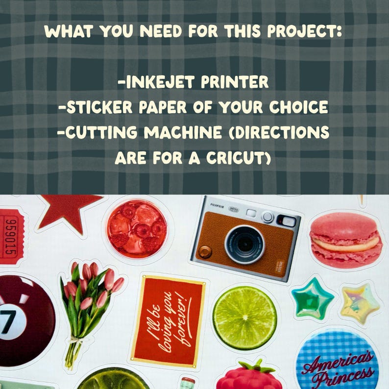 Printable Sticker Sheet – 45 Stickers | Print & Cut at Home | Cricut ...