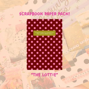 Paquete de papeles Lottie / Papel para diarios creativos y álbumes de recortes