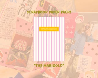 The Marigold Paper Pack | Junk Journaling and Scrapbooking Paper