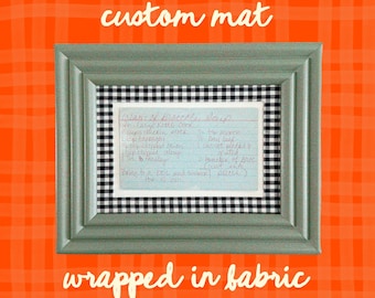 Custom Mat Wrapped in Fabric - Handmade!!