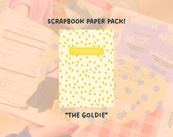 The Goldie Paper Pack | For Junk Journaling and Scrapbooking Crafts