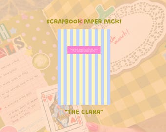 The Clara Paper Pack | Junk Journaling and Scrapbooking Paper