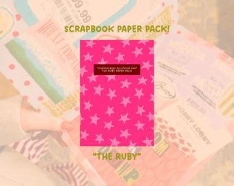 The Ruby Paper Pack | Junk Journaling and Scrapbooking Paper