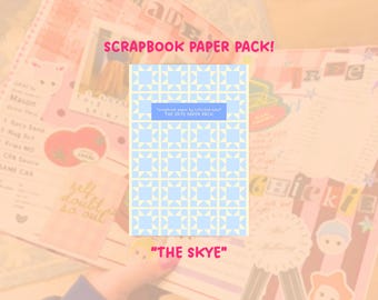 The Skye Paper Pack | Junk Journaling and Scrapbooking Paper