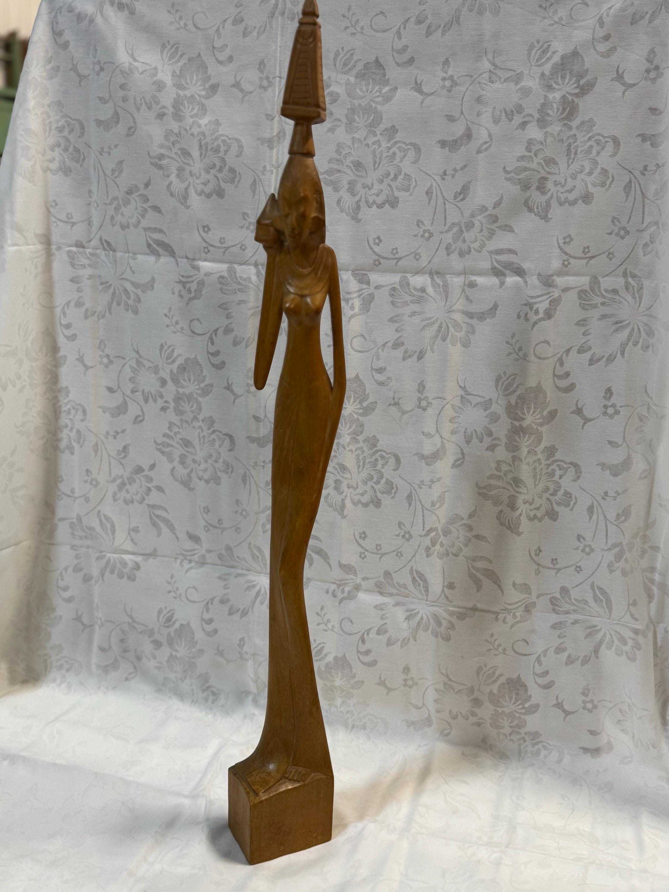 バリ島の手彫り木彫像 - 1940年代 - Etsy 日本