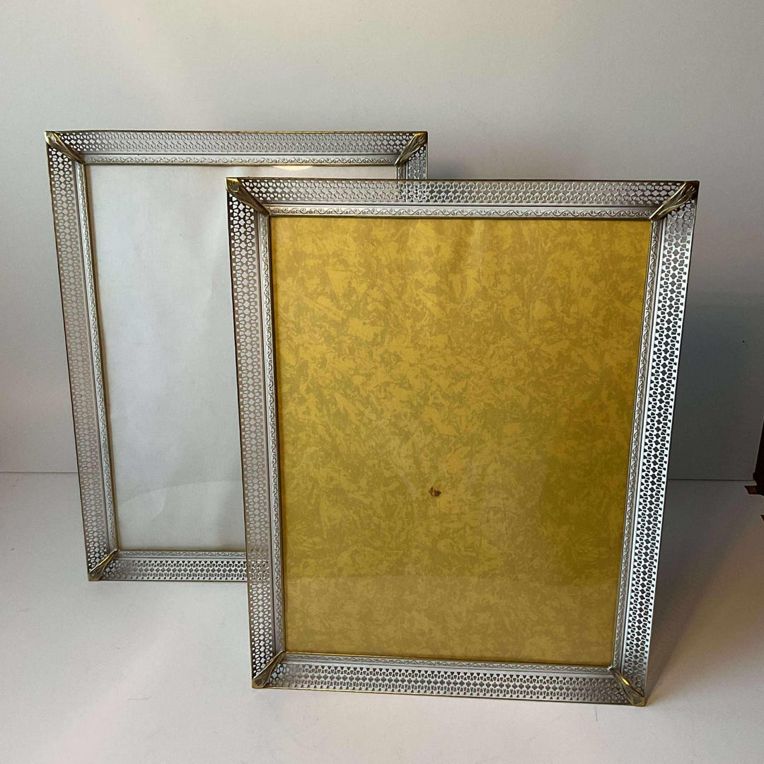 Set 2 Vintage Danish TOMA Metal Photo Frames - Etsy