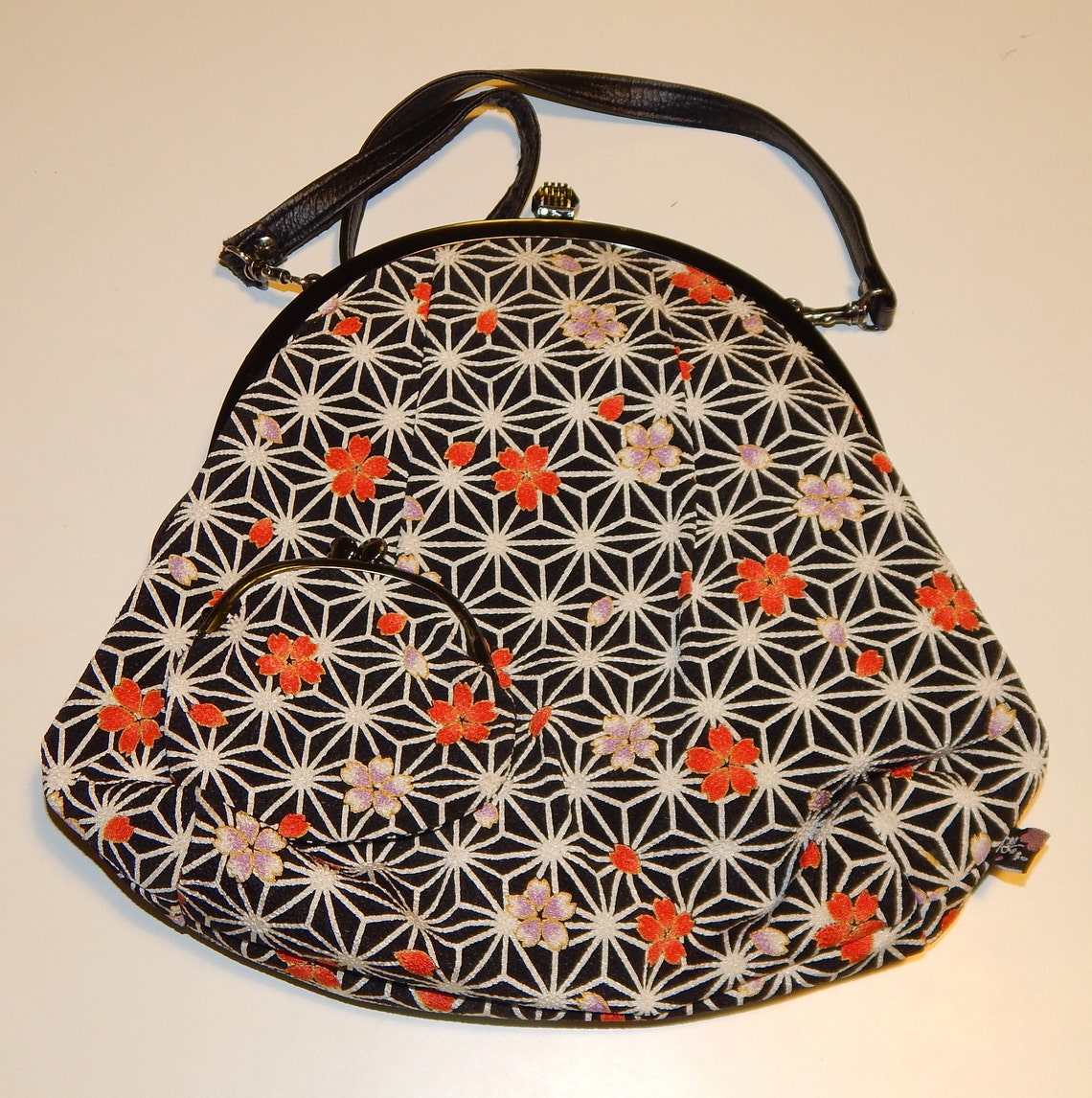 Lovely Japanese Fabric Backpack Shoulder Bag with A small Coin Etsy