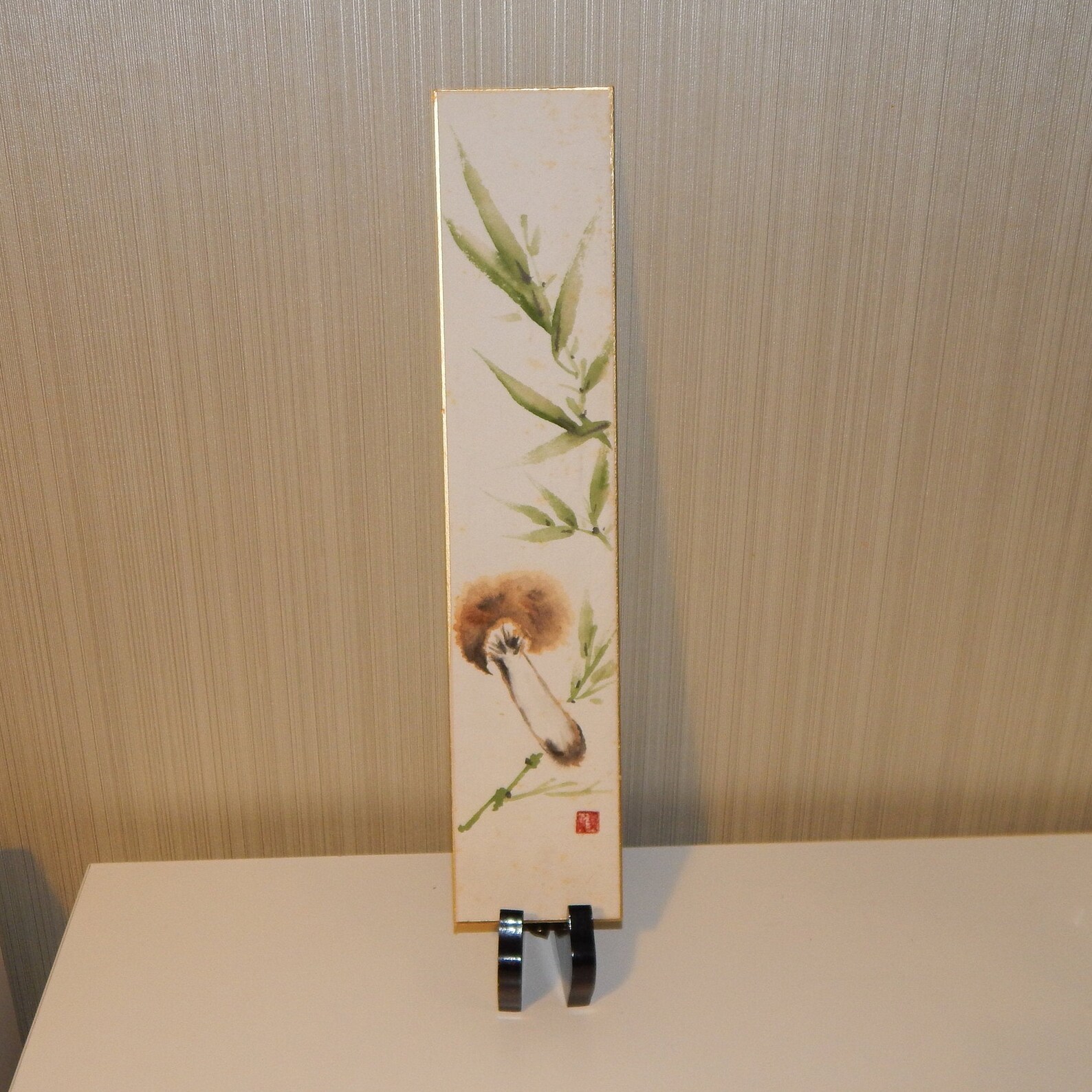 Original Sumie Watercolor Paintings Shiitake Mushroom and Etsy