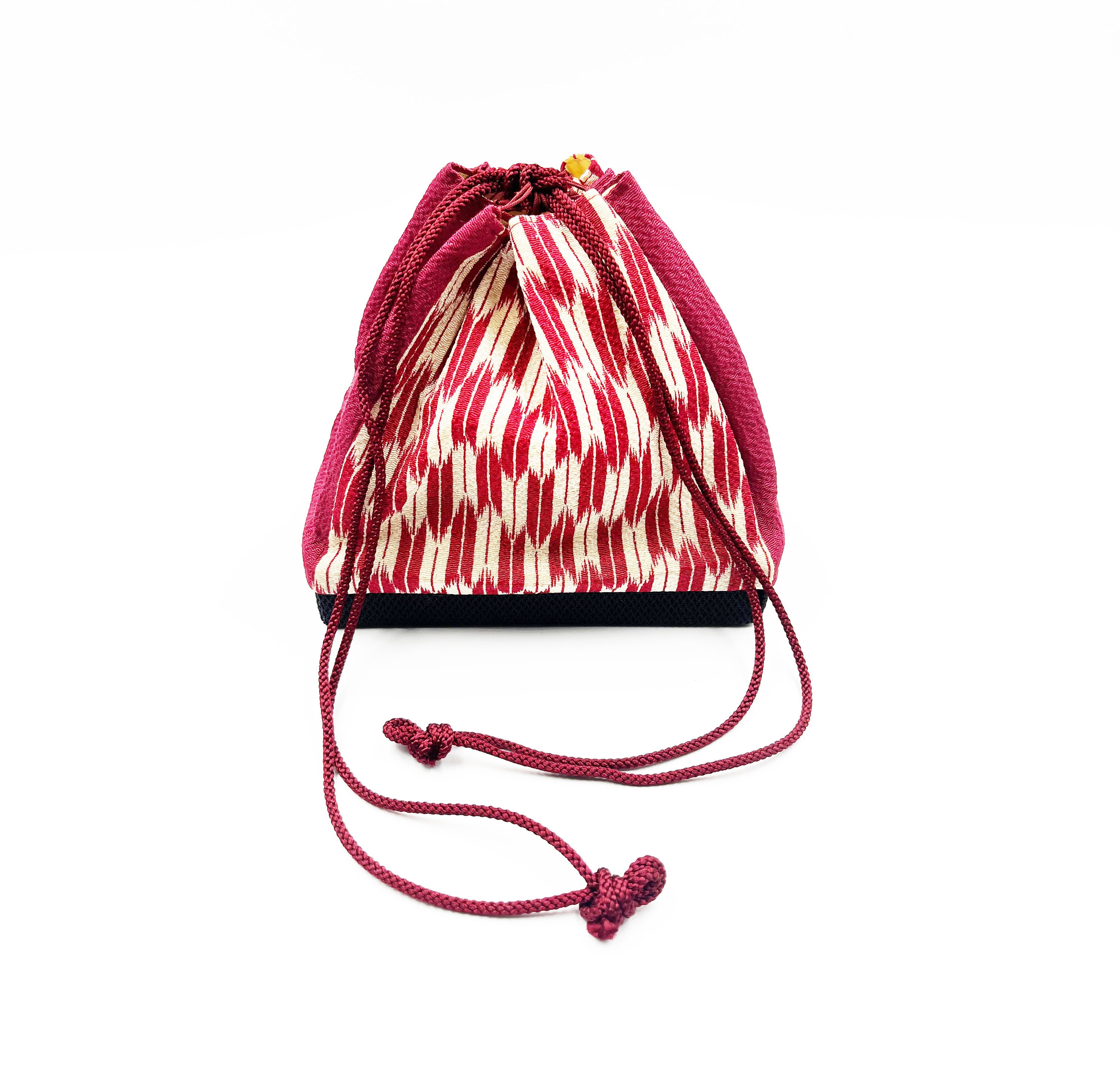 Kinchaku Bag - Drawstring Bag - (RED) - KIMONO YUKATA SHOP HANABI