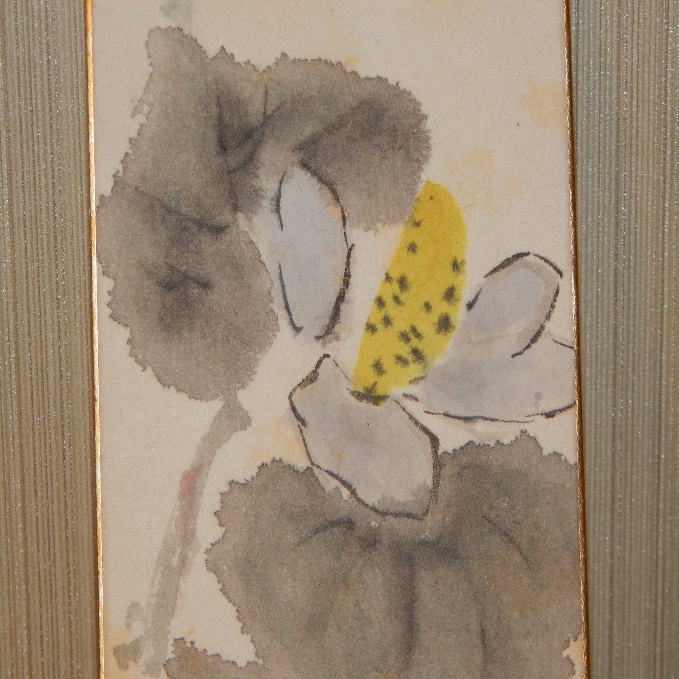 Original Sumie Watercolor Paintings flower on Tanzaku Etsy