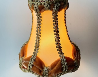 Vintage Petit Lace, Chiffon and Velvet Lamp Shade