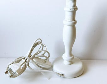 Vintage Turned Wooden Table Lamp Stand