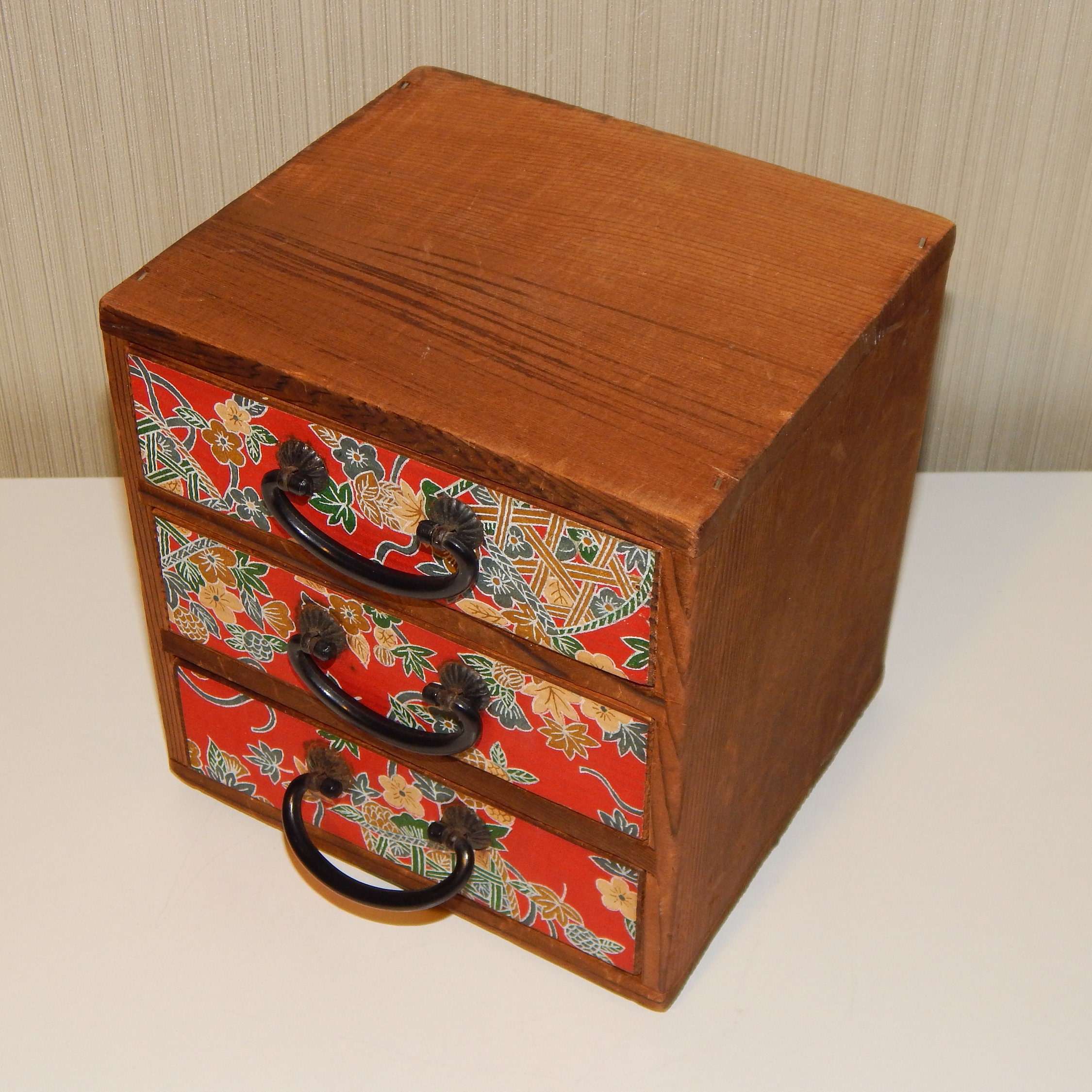 50 Sale Vintage Japanese Handmade Jewelry Wooden Box with Etsy