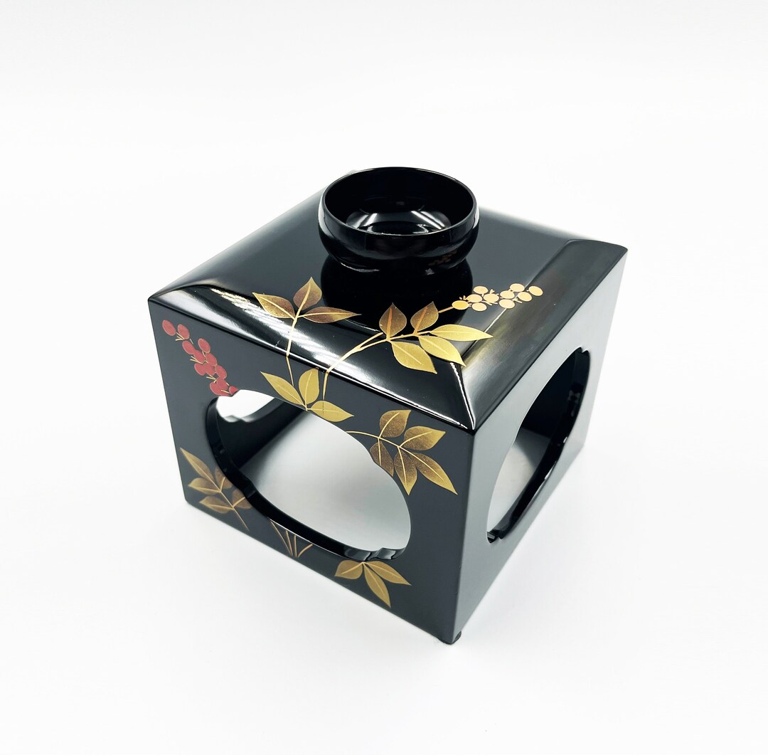 Japanese Lacquered Ware Wooden San San Kudo Ceremonial Cold Etsy