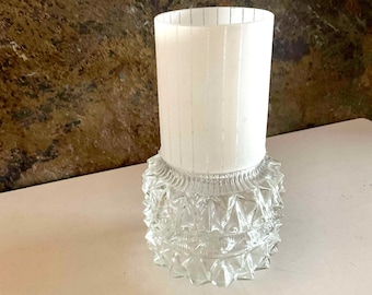 Vintage Mid Century Glass Hurricane Lamp Shade Replacement