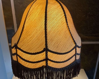 Vintage Victorian Lamp Shade with Fringes
