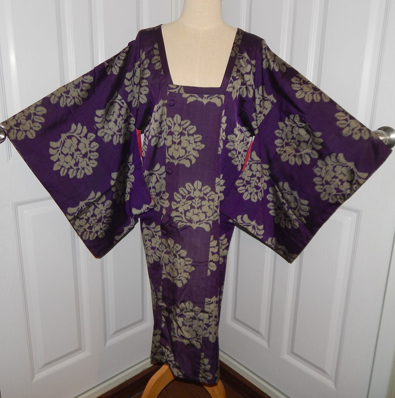 Vintage Japanese Kimono Haori Long Jacket Robe | Etsy