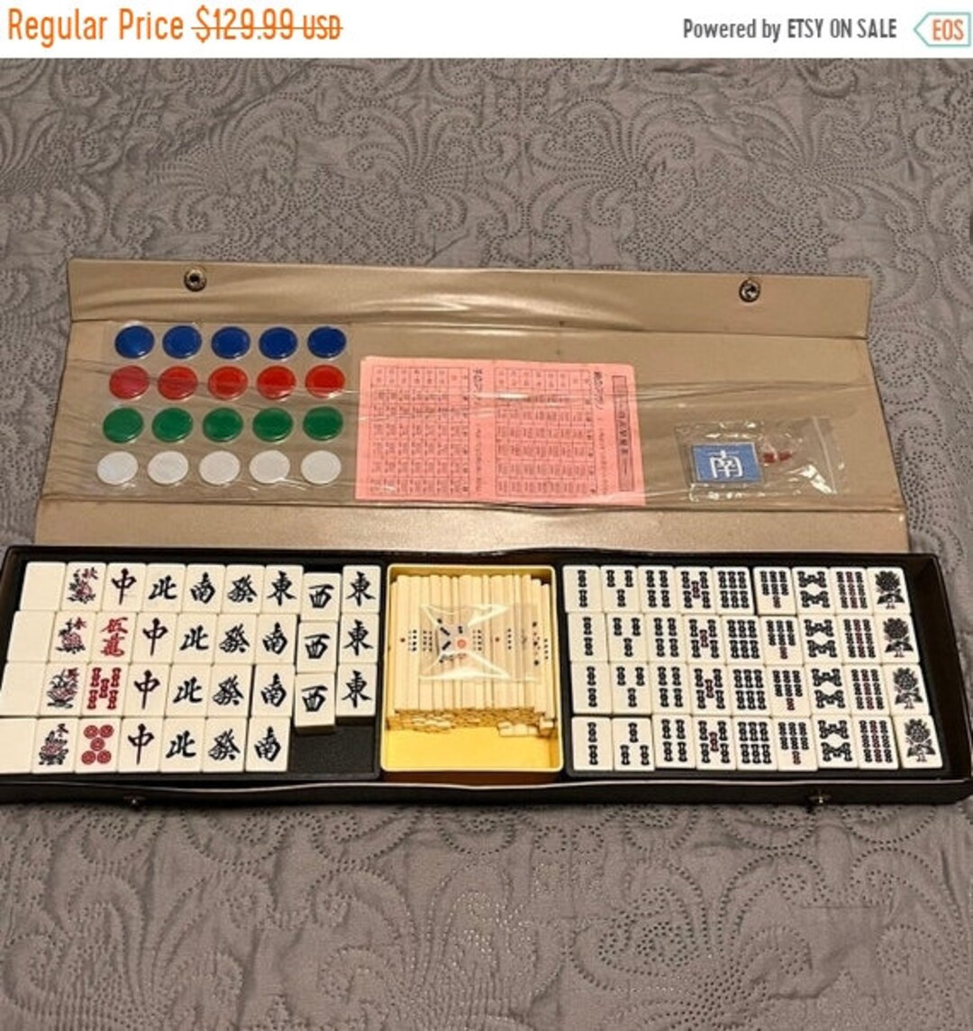 20% Sale Incomplete Japanese Riichi Mahjong Set/ Mah Jong Game - Etsy