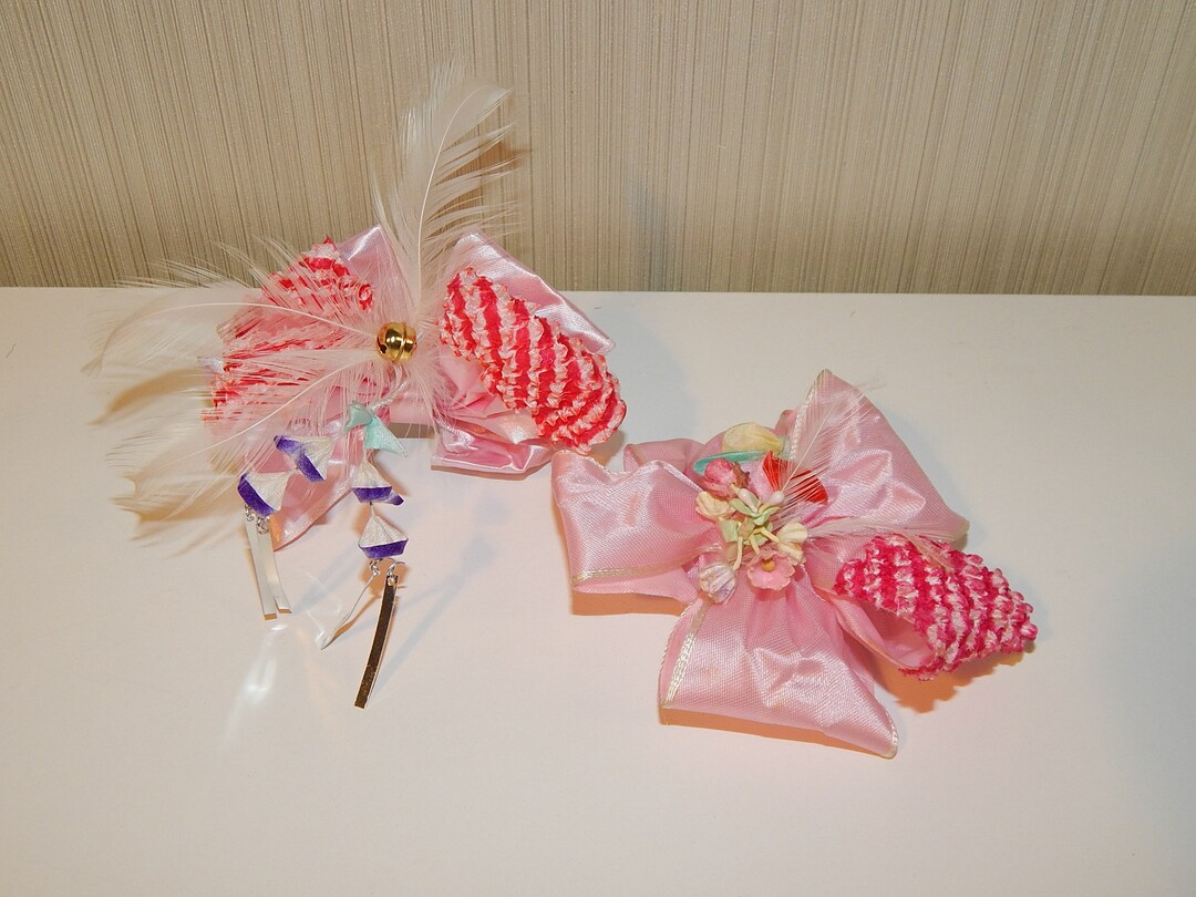 Set 2 of Vintage Japanese Hair Accessories Tsumami Zaiku Etsy