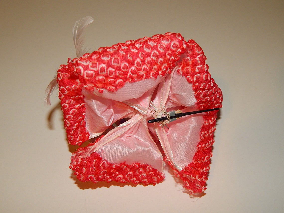 Vintage Japanese Hair Accessories Tsumami Zaiku Kanzashi Etsy