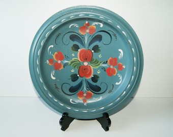 90年代のヴィンテージノルウェーローズマリングハンドペイント木製