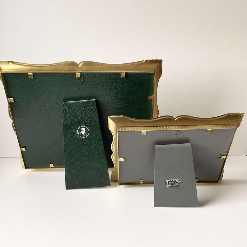 Lot 2 of Vintage Danish Jyden Brass Metal Photo Picture Frames - Etsy